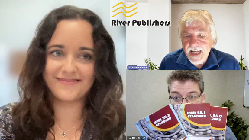 Screenshot of Ana, Ken, and Paul in River Publishers podcast
